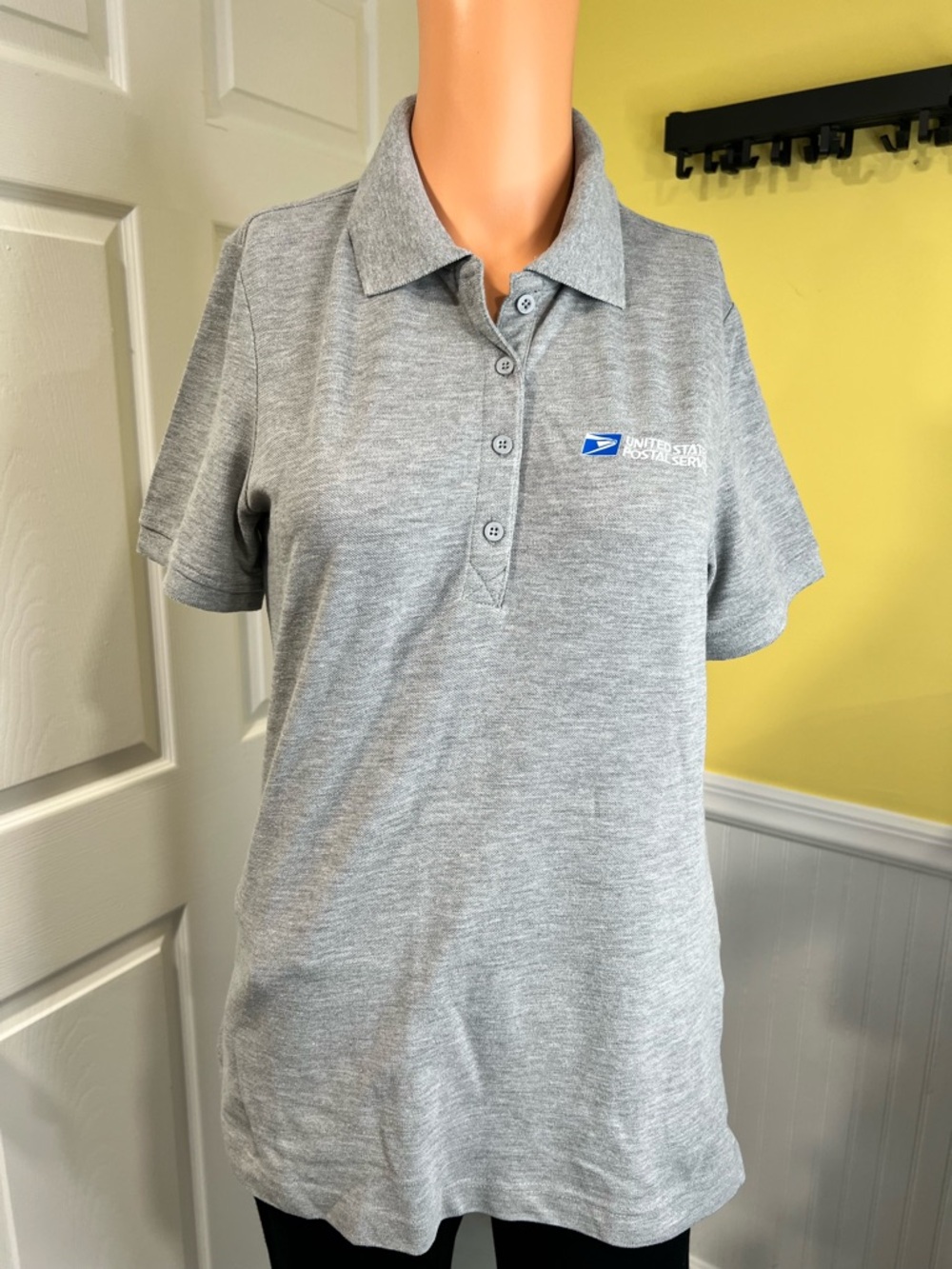 United States Postal Service Women's Gray Polo Shirt